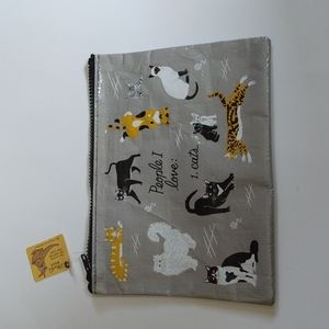 Blue Q Zippered Bag Sustainable Recycled Material